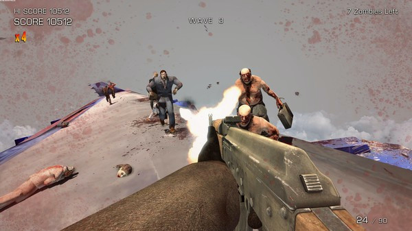 Игра Zombies on a Plane, скриншот
