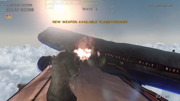 Игра Zombies on a Plane, скриншот