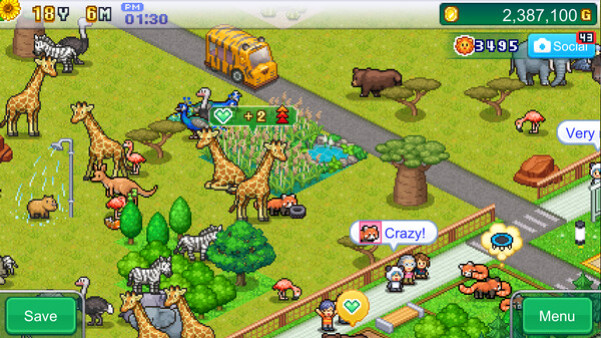 Игра Zoo Park Story, скриншот