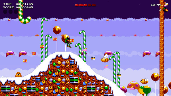 Игра Zool Redimensioned, скриншот