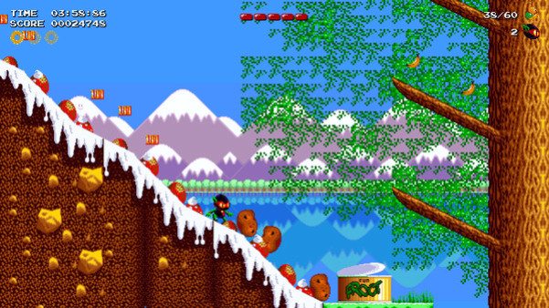 Игра Zool Redimensioned, скриншот