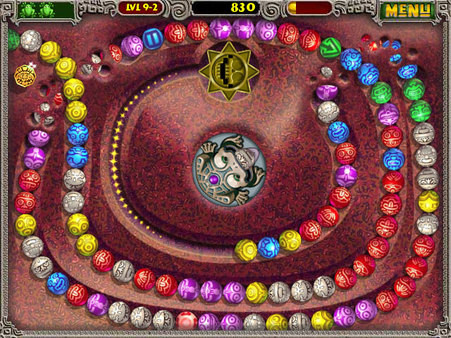 Игра Zuma Deluxe, скриншот