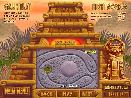 Игра Zuma Deluxe, скриншот