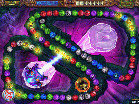 Игра Zuma's Revenge!, скриншот