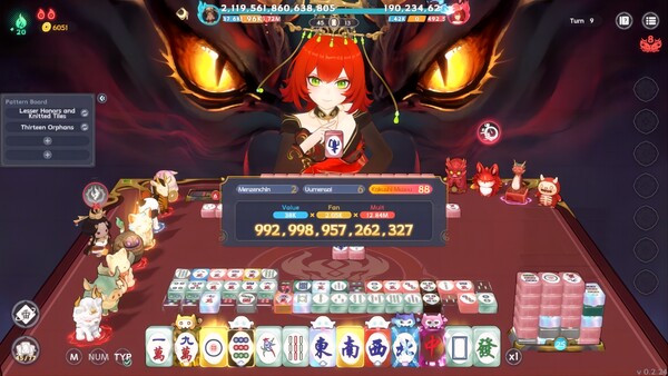 Игра 我在地府打麻将 - Demonic Mahjong, скриншот
