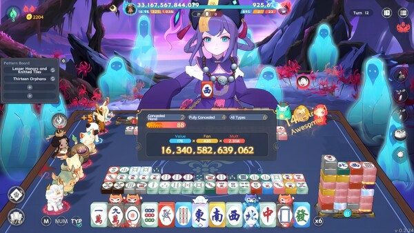 Игра 我在地府打麻将 - Demonic Mahjong, скриншот