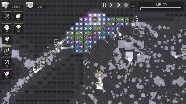 Игра 极简塔防 - Minimalist Tower Defense, скриншот
